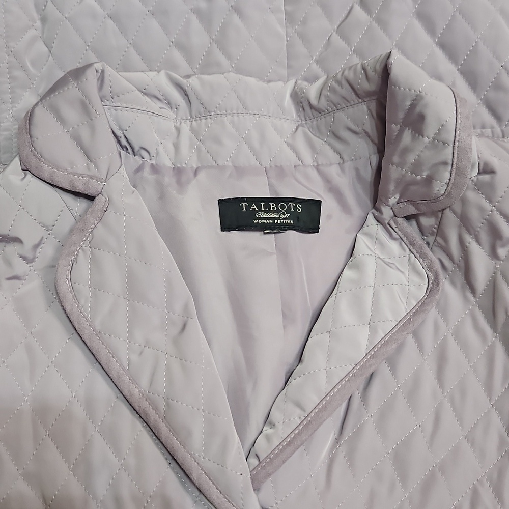 Talbots Lavender Quilted Puffer Jacket - Picture 8 of 8